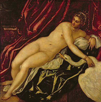 Leda und der Schwan, um 1545-47 (Detail) von Jacopo Robusti Tintoretto